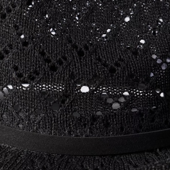 Anthropologie Cheveux Corp. Crochet Belted Rancher hat in black - Picture 5 of 11